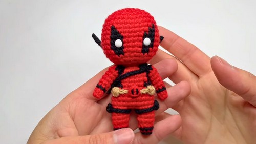 Crochet Deadpool Amigurumi Pattern 8