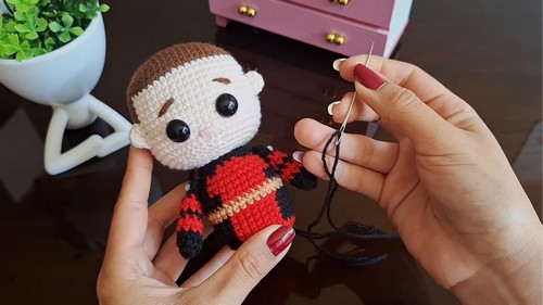 Crochet Deadpool Amigurumi Pattern 8