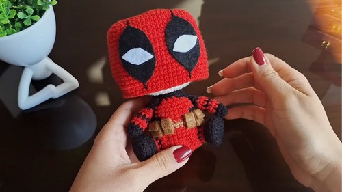 Crochet Deadpool Amigurumi Pattern 9