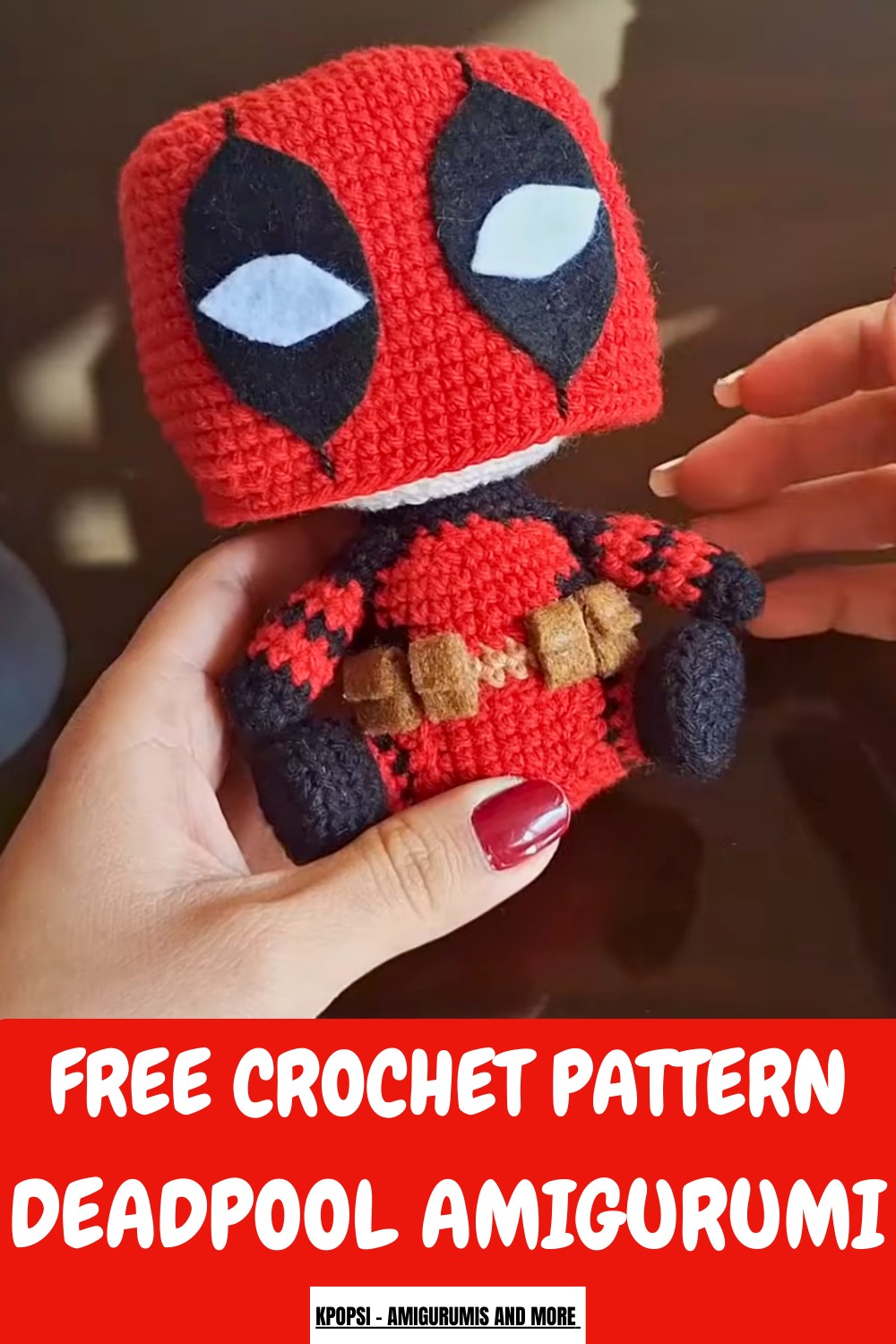 Crochet Deadpool Amigurumi Pattern
