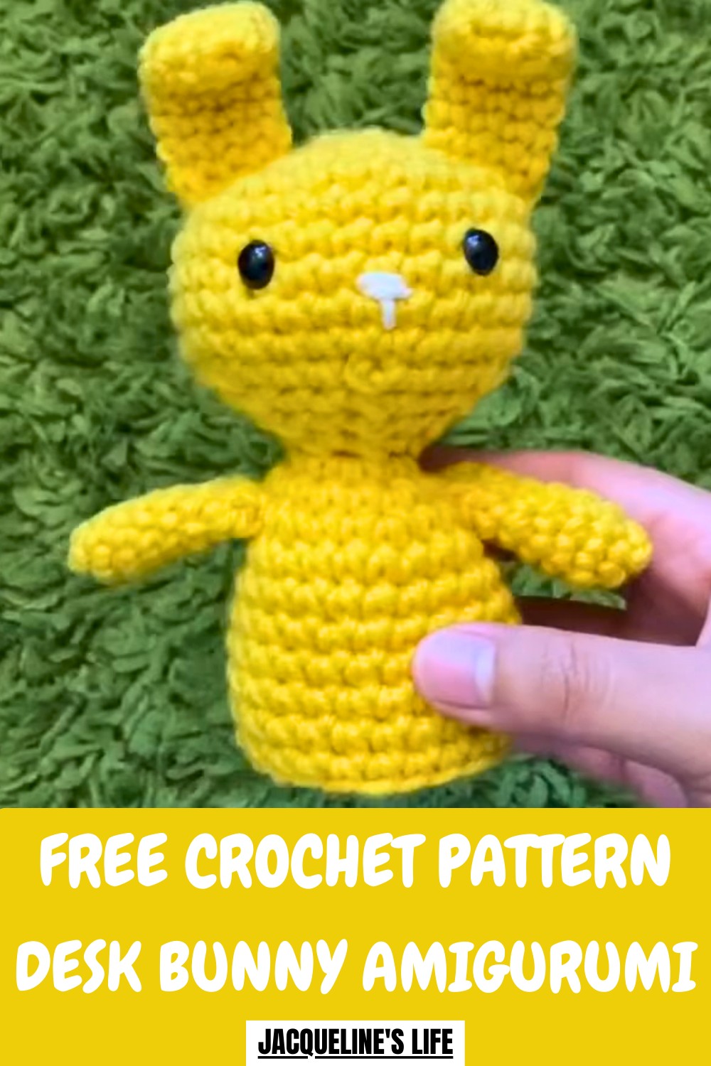 Crochet Desk Bunny Amigurumi Pattern