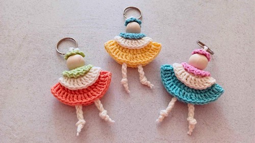 Crochet Doll Keychain Pattern 8