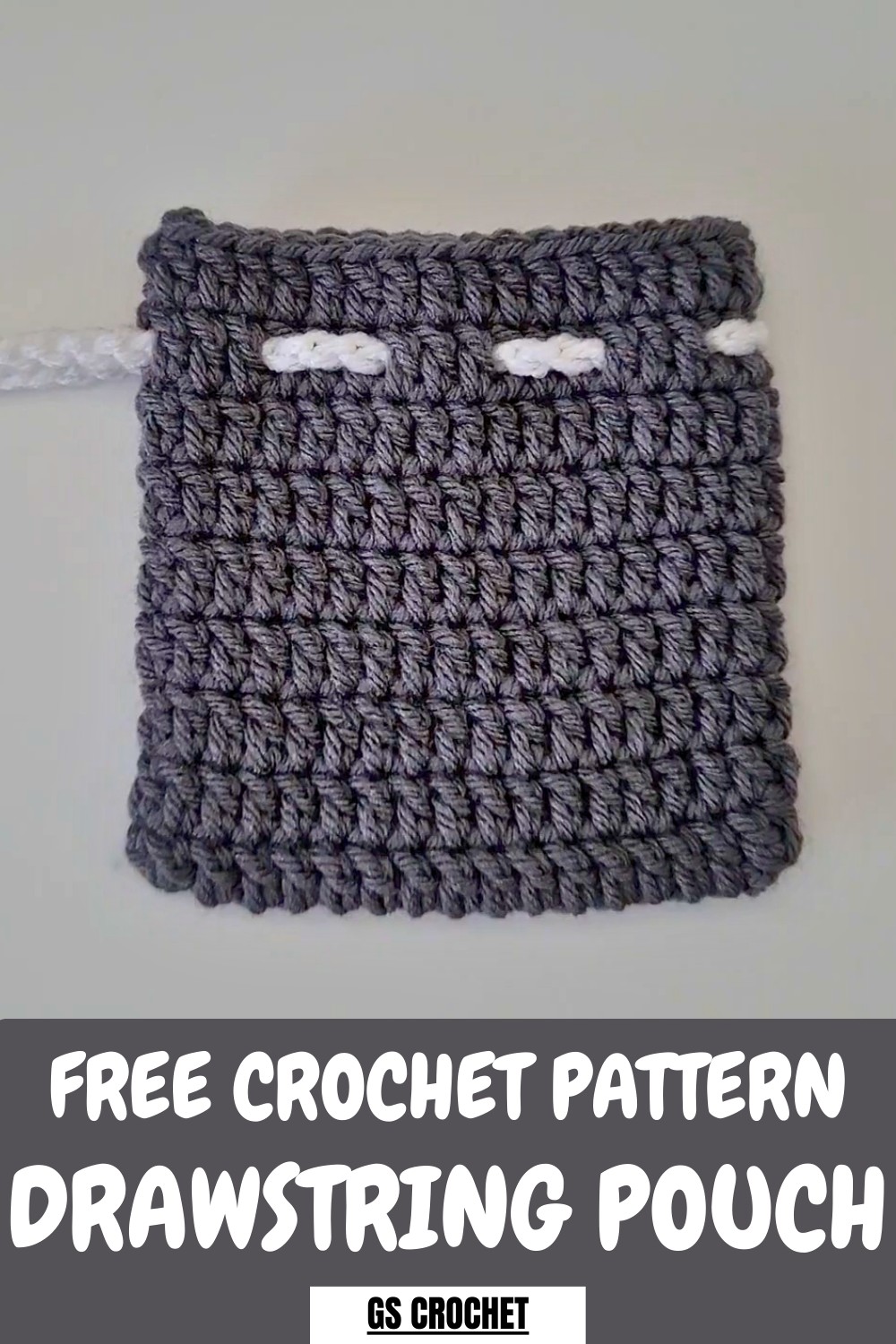 Crochet Drawstring Pouch Pattern