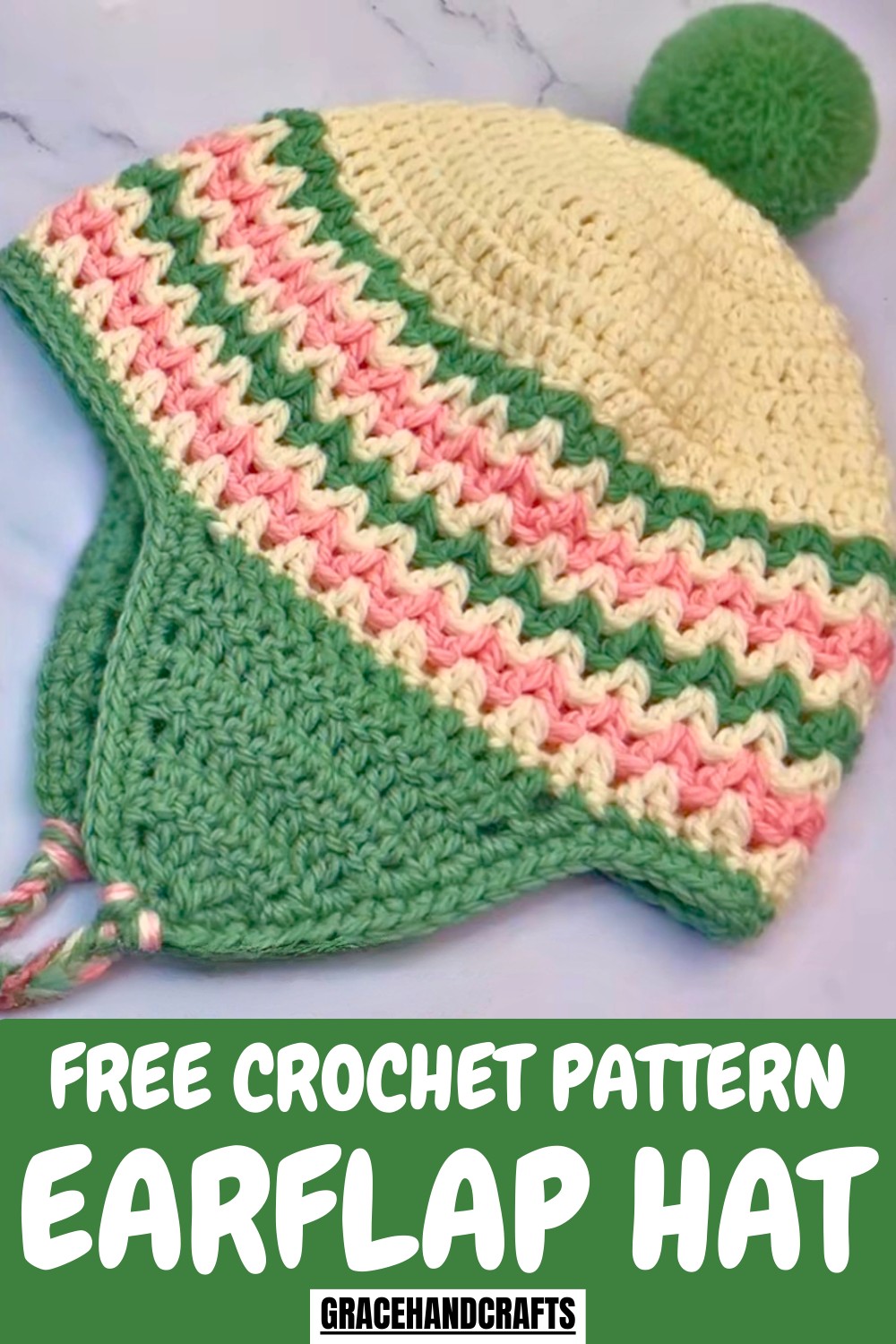 Crochet Earflap Hat Pattern