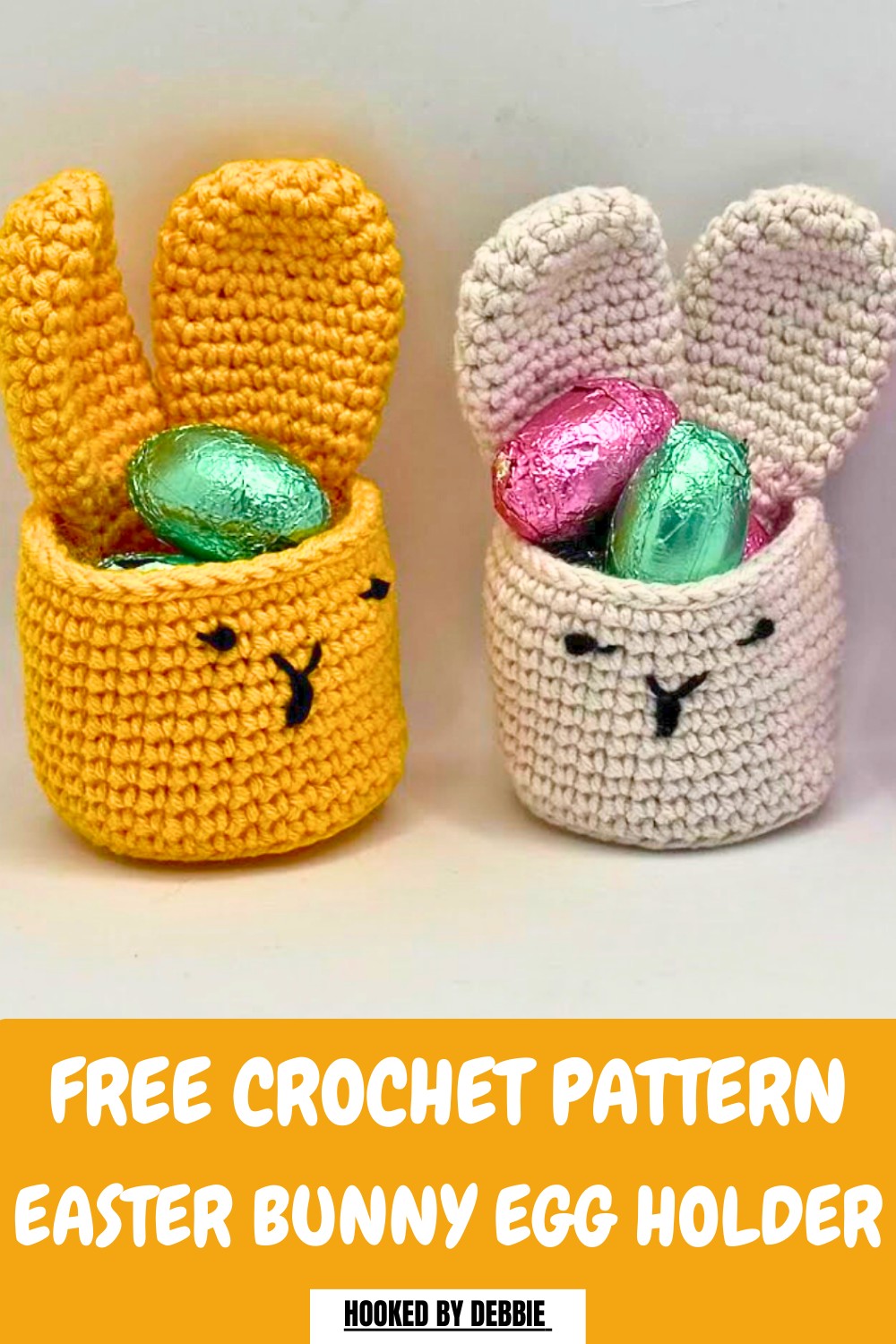 Crochet Easter Bunny Egg Holder Pattern