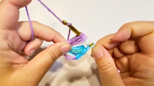 Crochet Face Scrubbie Pattern 3