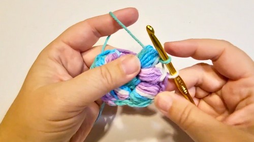 Crochet Face Scrubbie Pattern 5