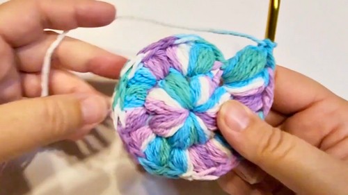 Crochet Face Scrubbie Pattern 6