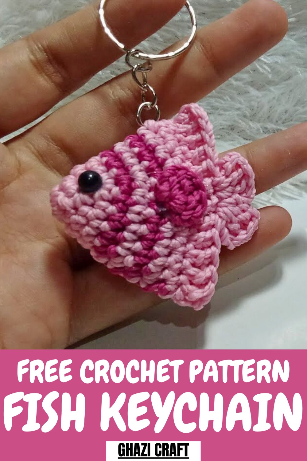 Crochet Fish Keychain Pattern