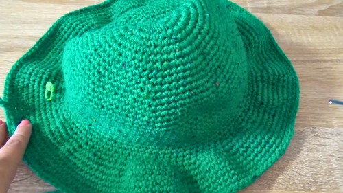 Crochet Fisherman's Hat With Flower Pattern 5
