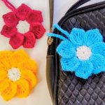 Crochet Flower Bag Charm Pattern 8