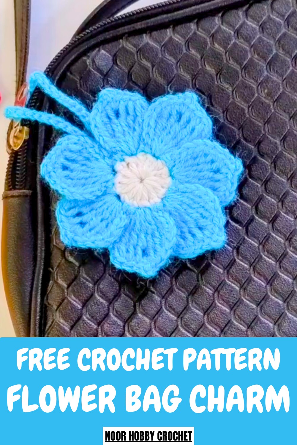 Crochet Flower Bag Charm Pattern