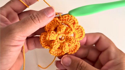 Crochet Flower Bookmark Pattern 4