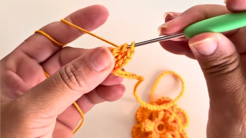 Crochet Flower Bookmark Pattern 5