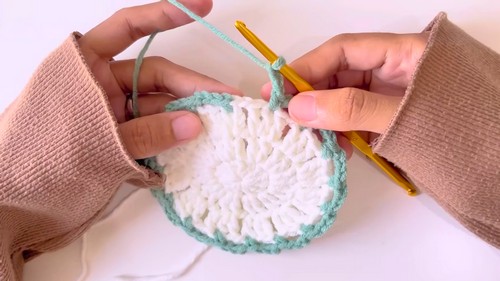 Crochet Flower Coaster Pattern 5