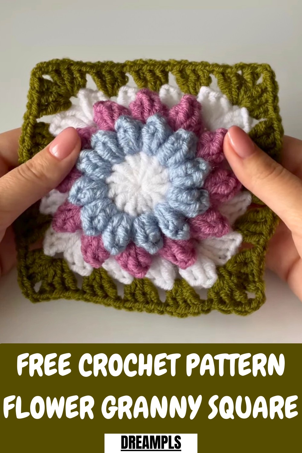 Crochet Flower Granny Square Pattern
