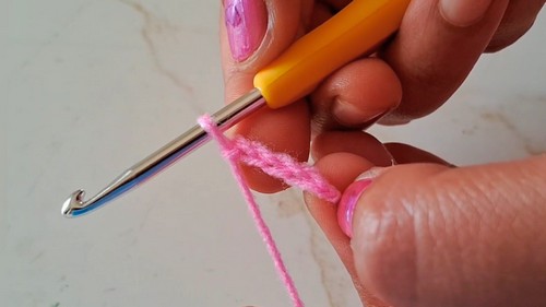 Crochet Flower Hair Clip Pattern 1