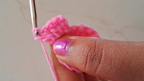 Crochet Flower Hair Clip Pattern 3