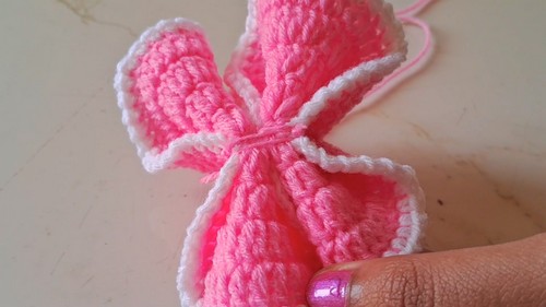 Crochet Flower Hair Clip Pattern 7