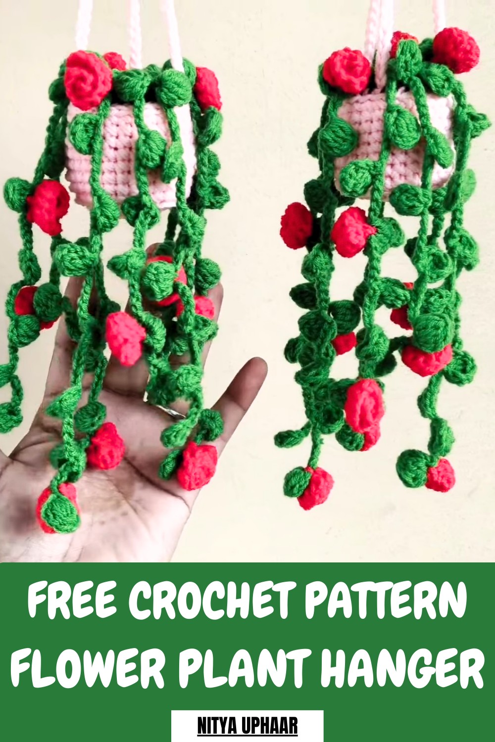Crochet Flower Plant Hanger Pattern