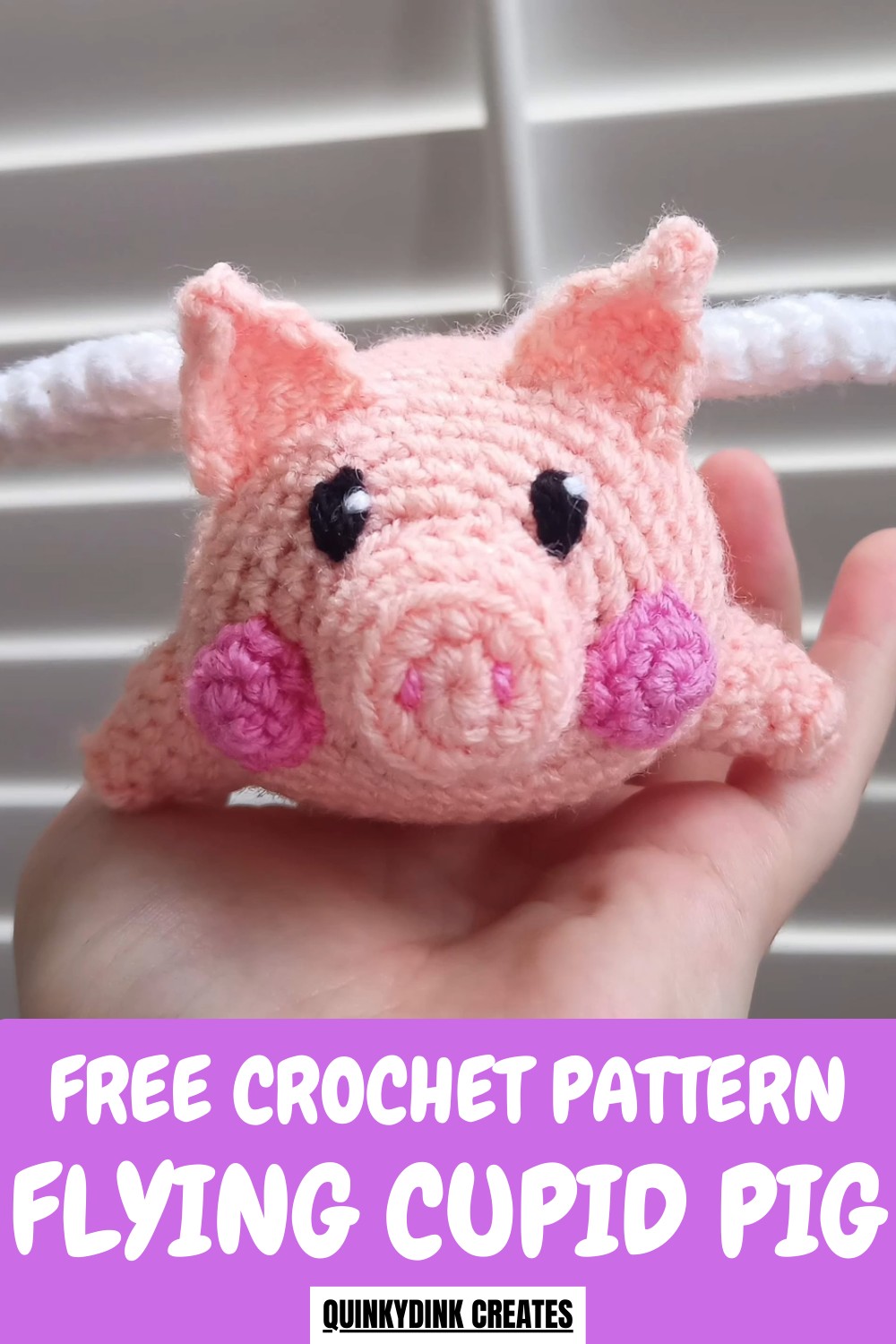 Crochet Flying Cupid Pig Pattern