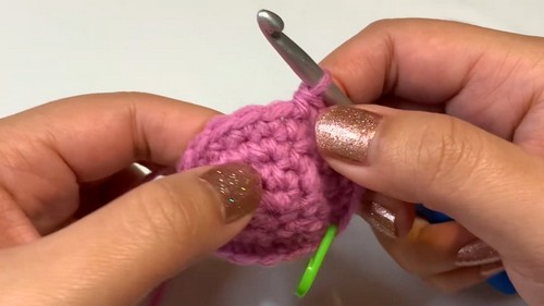 Crochet Fortune cookie Pattern 3