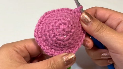 Crochet Fortune cookie Pattern 4