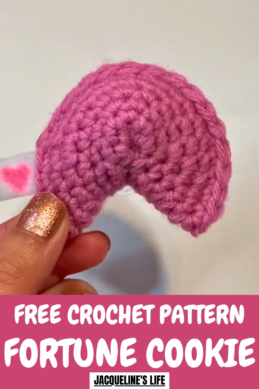 Crochet Fortune cookie Pattern