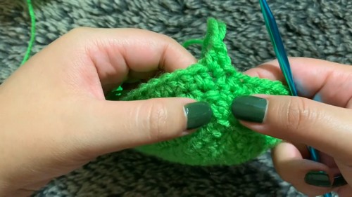 Crochet Frankenstein Treat Bag Pattern 4