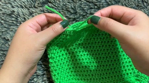 Crochet Frankenstein Treat Bag Pattern 5
