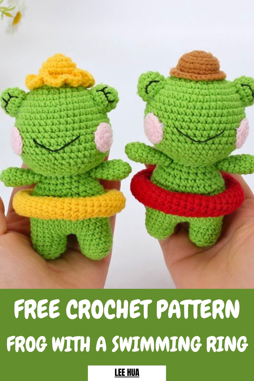 Crochet Frog With A Swimming Ring Pattern
