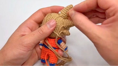 Crochet Goku Amigurumi Pattern 8