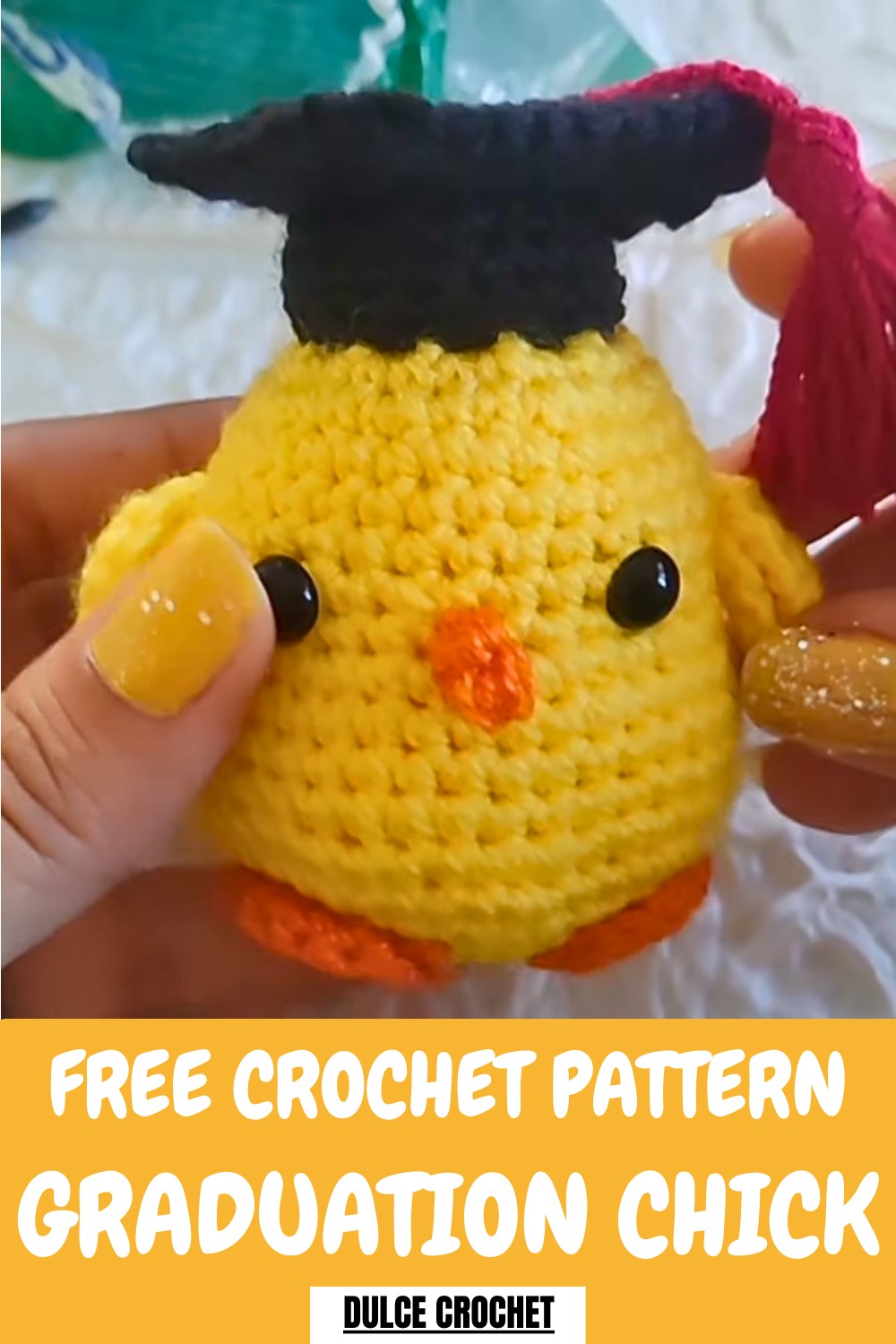 Crochet Graduation Chick Pattern