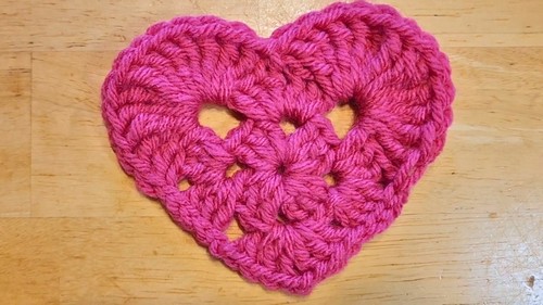 Crochet Granny Square Heart Pattern 8