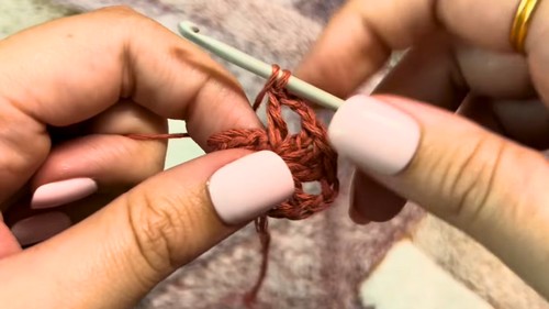 Crochet Granny Star Ornament Pattern 3