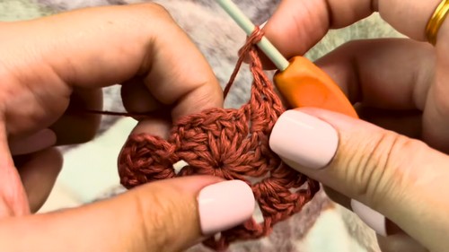 Crochet Granny Star Ornament Pattern 5