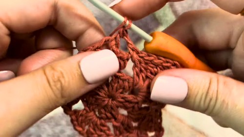 Crochet Granny Star Ornament Pattern 6