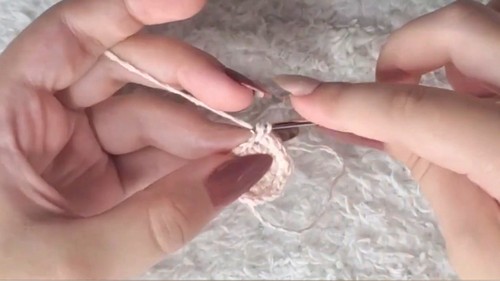 Crochet Hamburger Keychain Pattern 1