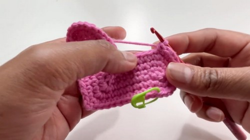 Crochet Heart Coaster Pattern 4