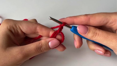 Crochet Heart Granny Square Pattern 1