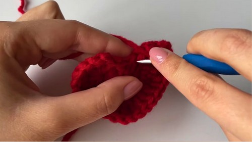Crochet Heart Granny Square Pattern 3