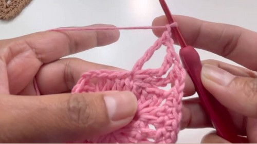 Crochet Heart Shaped Coaster Pattern 5