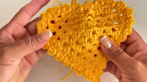 Crochet Heart Soap Pouch Pattern 7