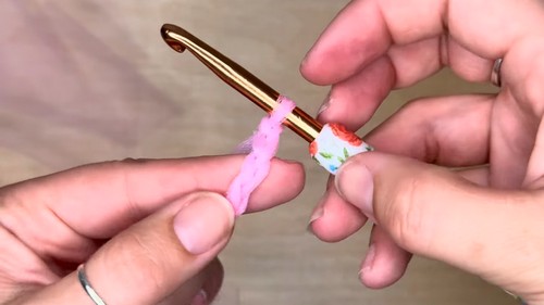 Crochet Kitchen Scrubber With Tulle Pattern 1