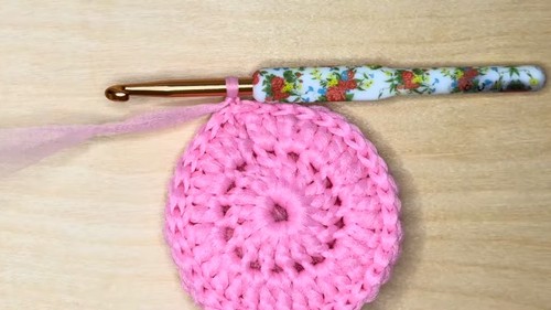 Crochet Kitchen Scrubber With Tulle Pattern 6