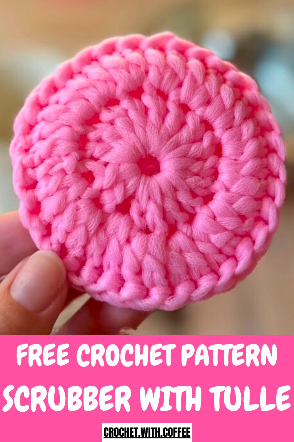 Crochet Kitchen Scrubber With Tulle Pattern