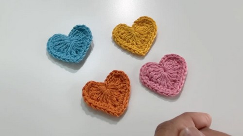 Crochet Little Hearts Pattern 7