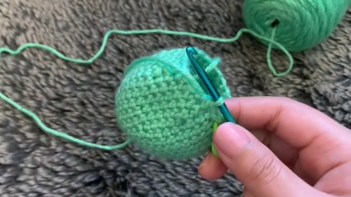 Crochet Mike Wazowski Pattern 4
