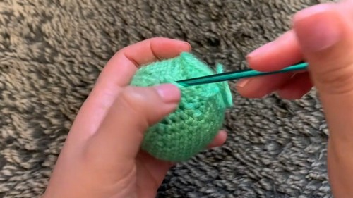 Crochet Mike Wazowski Pattern 5