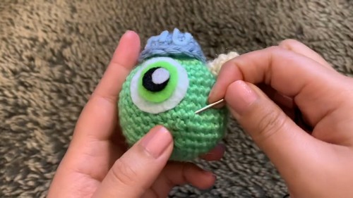 Crochet Mike Wazowski Pattern 8